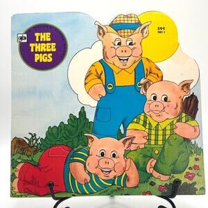 Vintage 1980 The Three Pigs, A Golden Shape Book, 9th Printing, PB